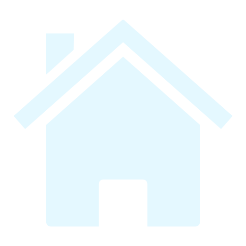 A house icon on a black background template.