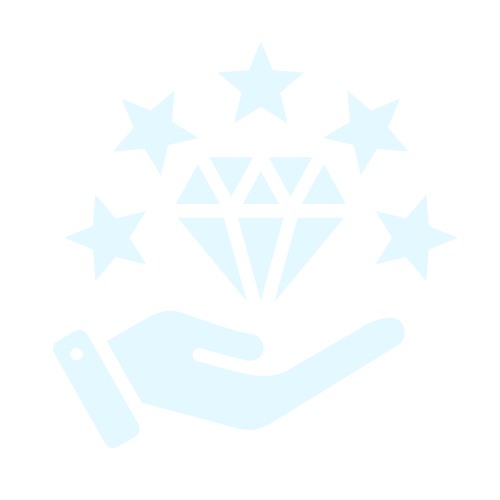 A hand holding a diamond with stars on it, reflecting a cleaning schedule.
